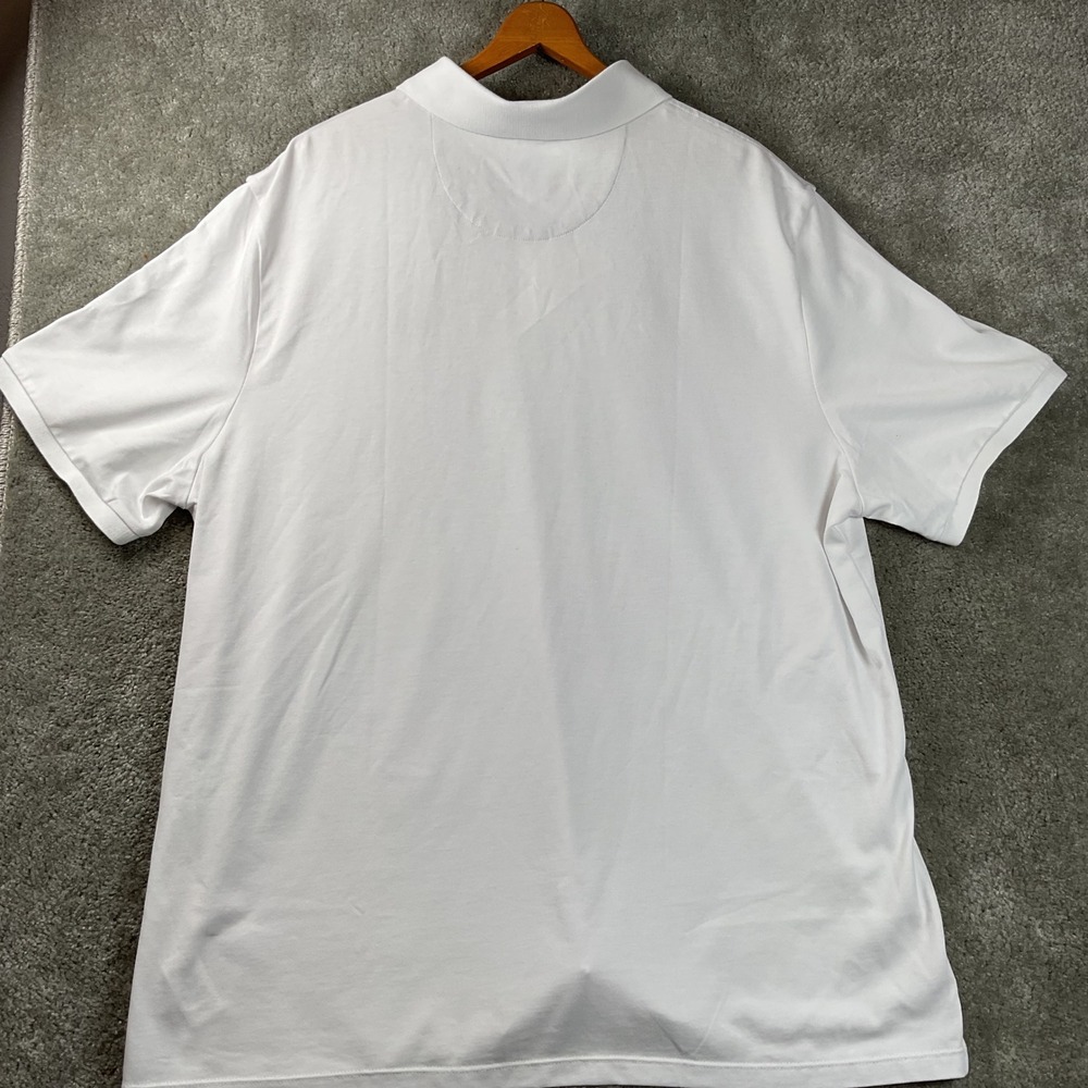 Vineyard Vines Edgartown Polo Mens XL White Excellent Football Logo Short Sleeve - Picture 2 of 7